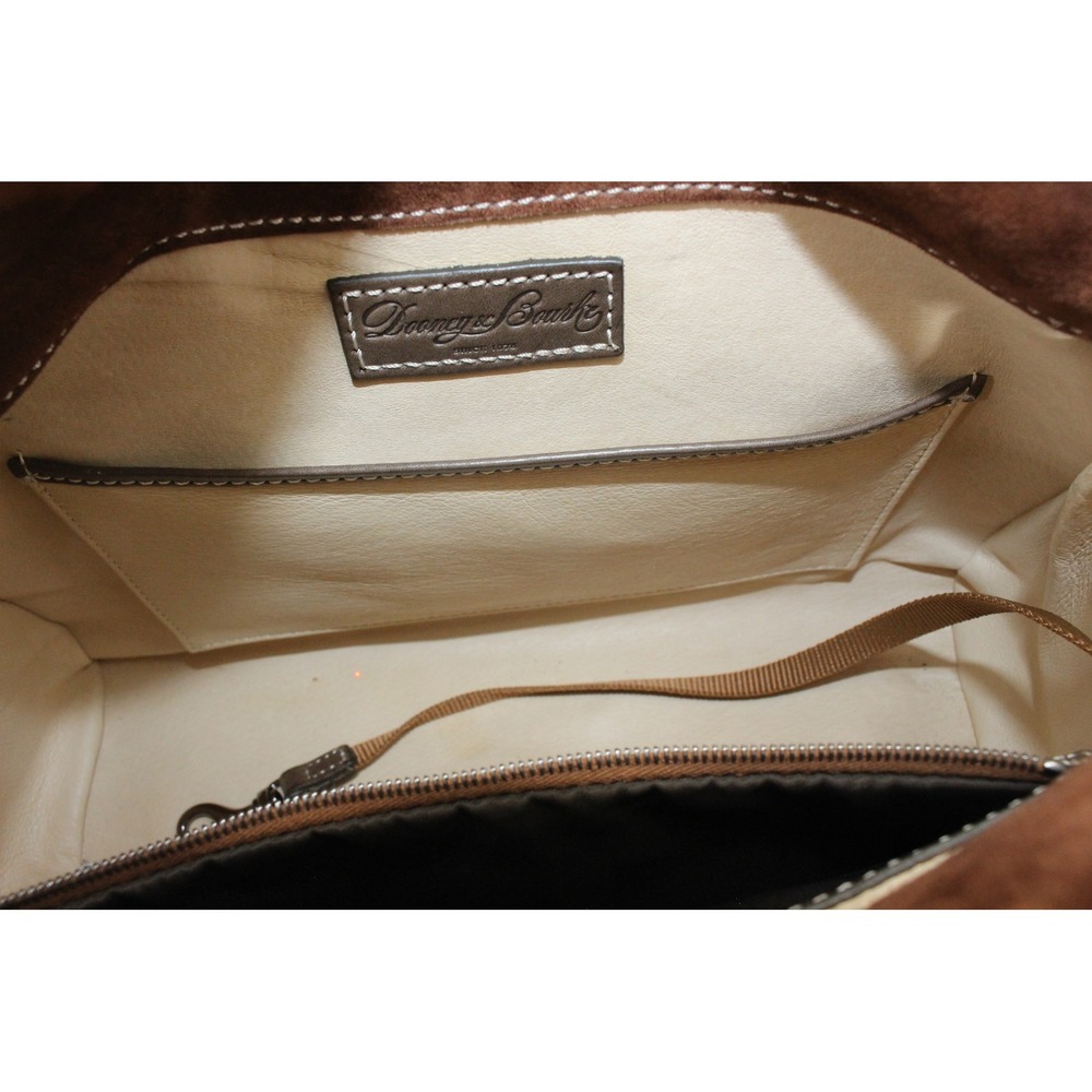 Dooney & Bourke Satchel Handbag Leather Crossbody Brown - Picture 7 of 16